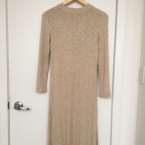Topshop loosely fitted cozy midi-dress